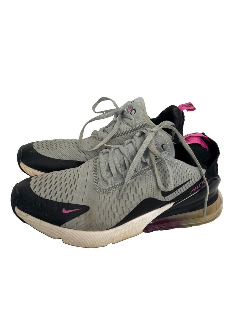 Nike Air Max 270 Womens Running Shoes Sz 7 Gray Pink